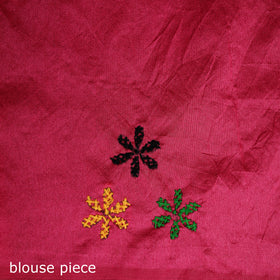 Hand Embroidered Silk Saree 17