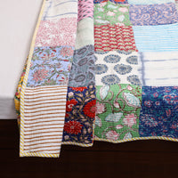 Single - Reversible Sanganeri Patchwork Cotton Quilt 40