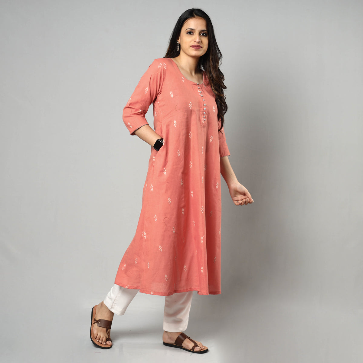 jacquard kurta