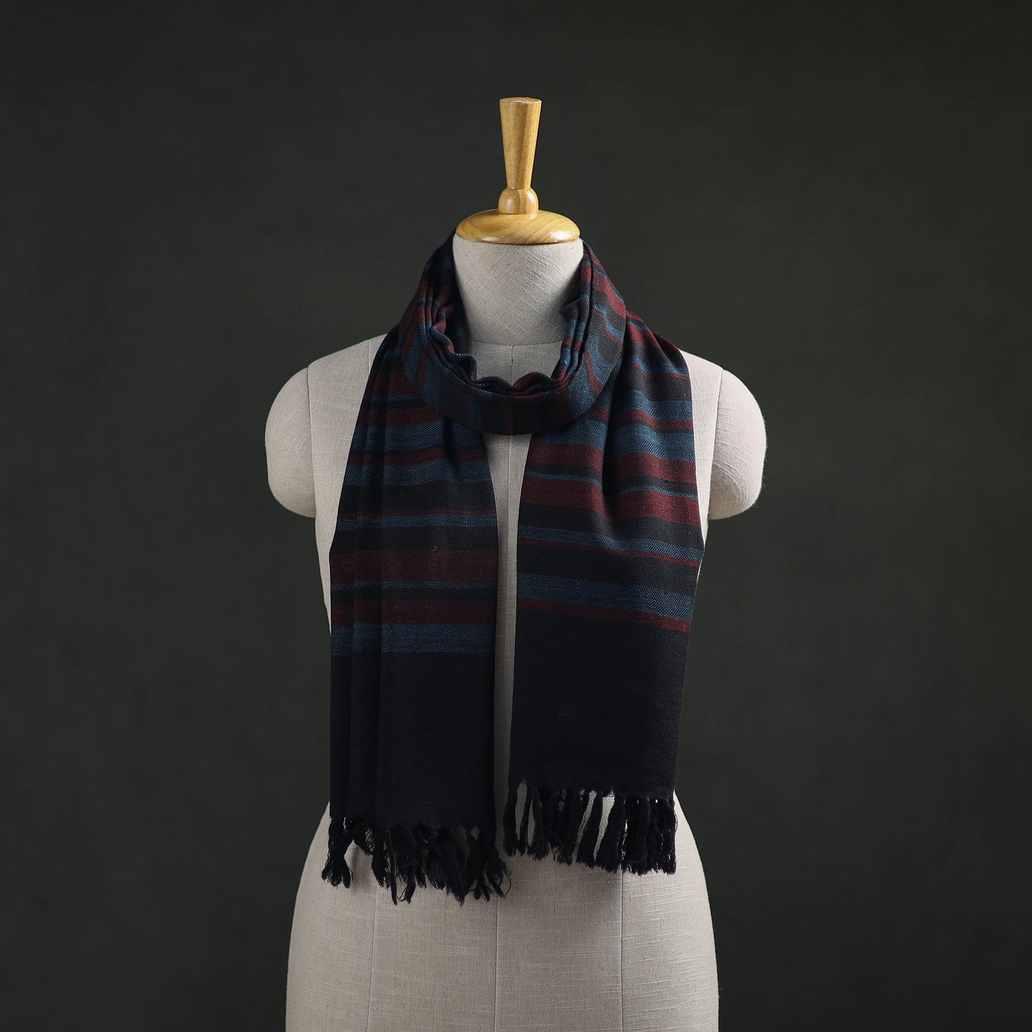 Kumaun Handwoven Pure Merino Wool Stole 81