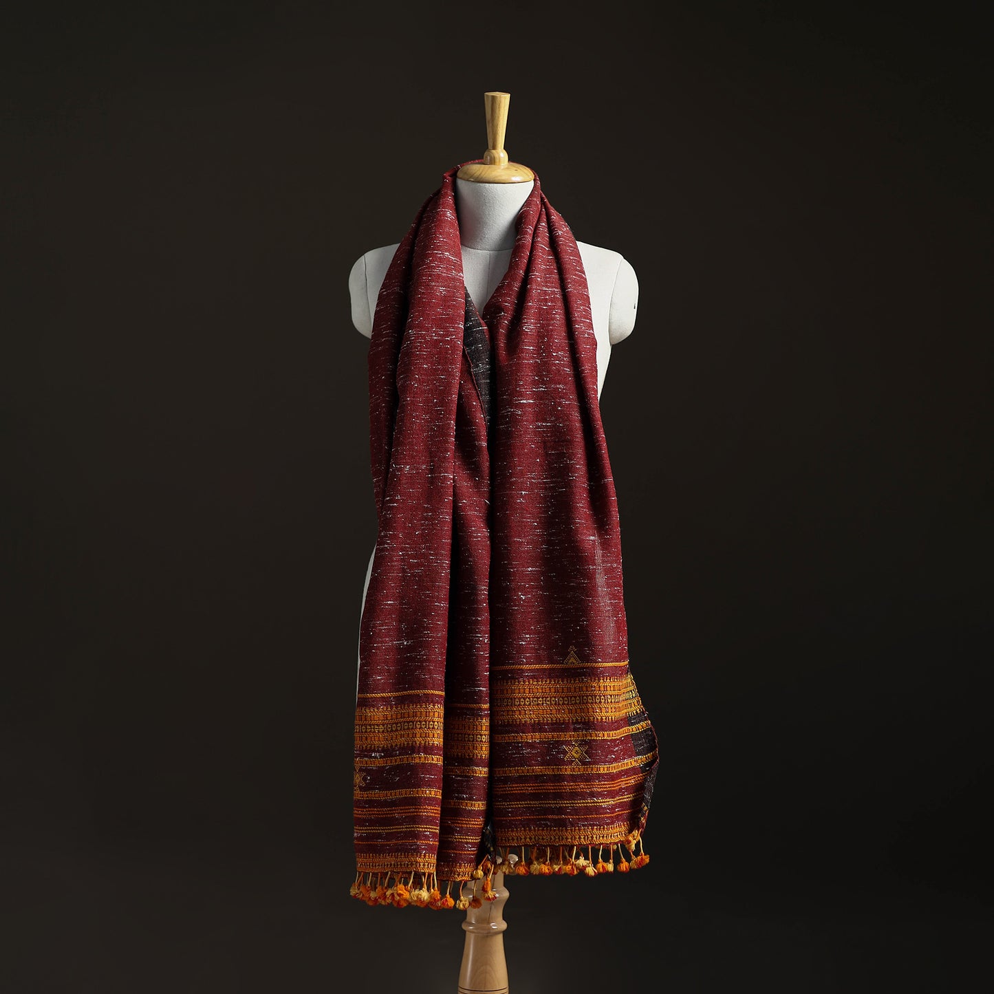 Kutch Bhujodi Handwoven Merino Wool Shawl 26