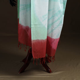 Shibori Tie-Dye Cotton Dupatta with Tassels 44