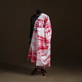 Shibori Tie-Dye Cotton Dupatta with Tassels 45