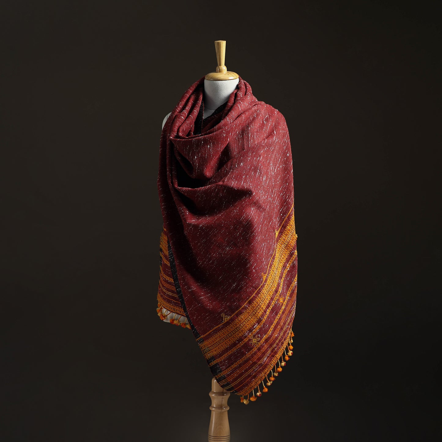 Kutch Bhujodi Handwoven Merino Wool Shawl 26