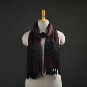 Kumaun Handwoven Pure Merino Wool Stole 83