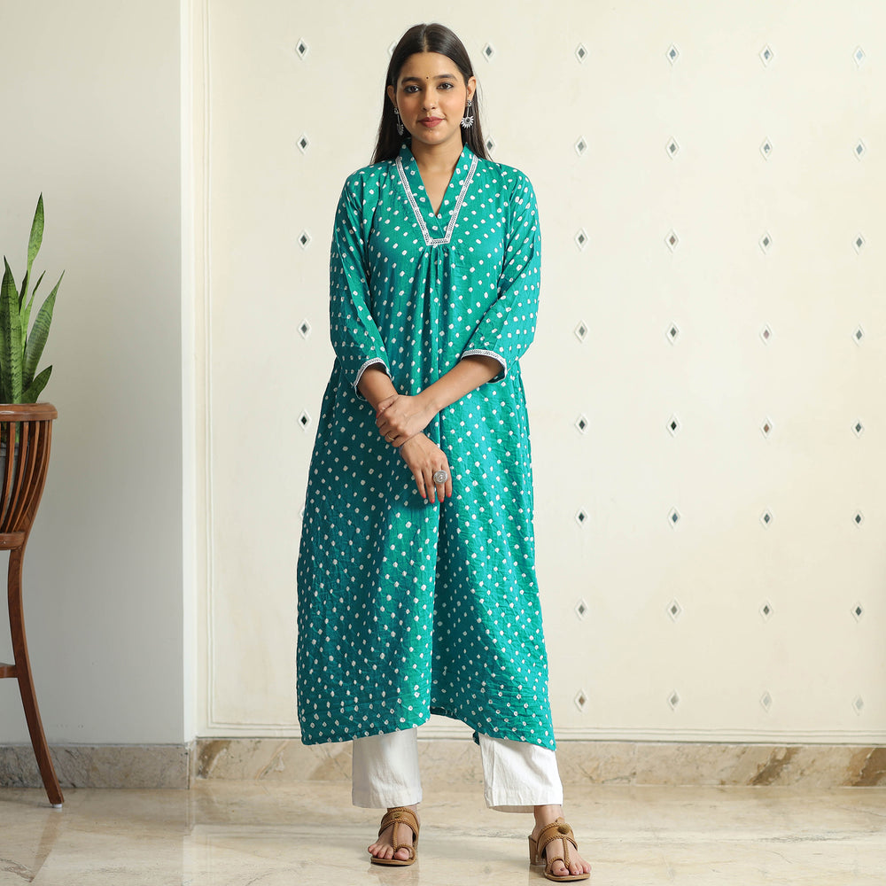 bandhani kurta