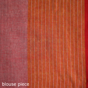 Bengal Handwoven Pure Cotton Check Border Saree for Durga Puja 12