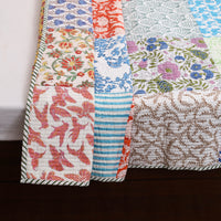 Single - Reversible Sanganeri Patchwork Cotton Quilt 41