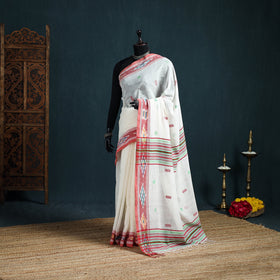 Bengal Handwoven Pure Cotton Begumpuri Saree for Durga Puja 13