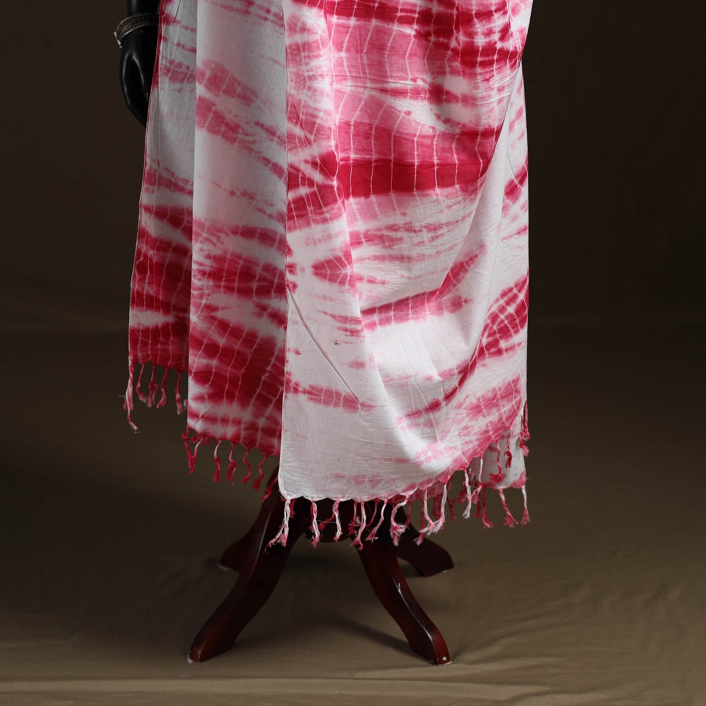 Shibori Tie-Dye Cotton Dupatta with Tassels 45