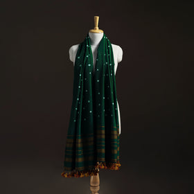 Kutch Handwoven Merino Wool Bandhani Tie-Dye Shawl 19