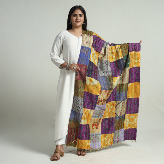 kantha embroidery dupatta