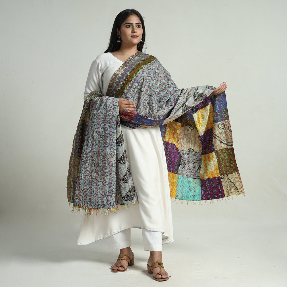 kantha embroidery dupatta