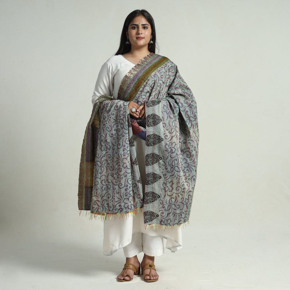 kantha embroidery dupatta