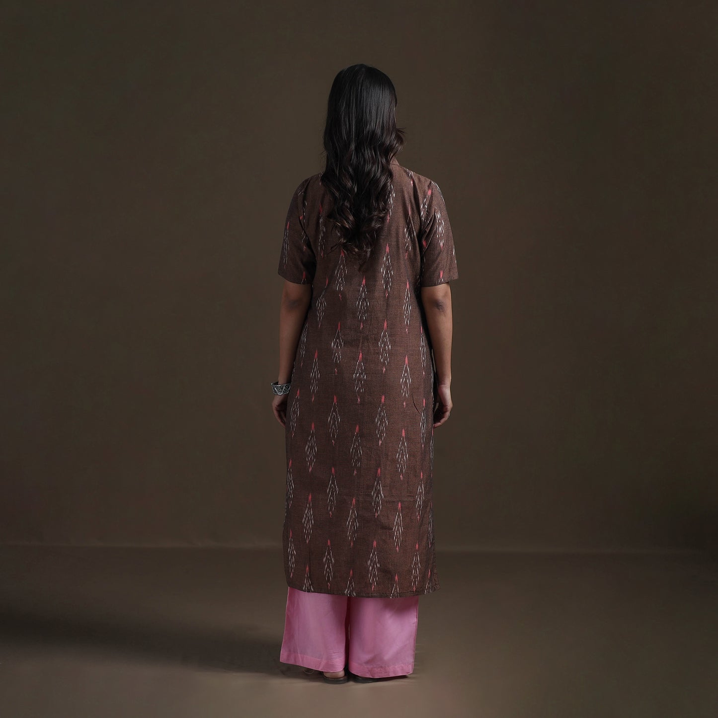 Pochampally Ikat Cotton Straight Kurta for Women 12