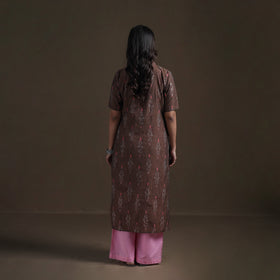 Pochampally Ikat Cotton Straight Kurta for Women 12