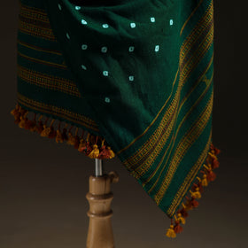 Kutch Handwoven Merino Wool Bandhani Tie-Dye Shawl 19