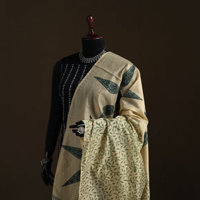 Sanganeri Hand Block Print Chanderi Silk Dupatta 47