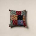 Handcrafted Patchwork Cushion Cover (16 x 16 in) 21
