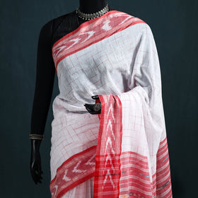 Bengal Ikat Handwoven Pure Cotton Saree for Durga Puja 14