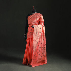 Hand Embroidered Silk Saree 20