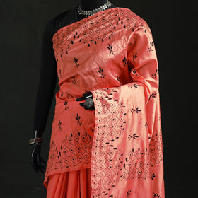 Hand Embroidered Silk Saree 20