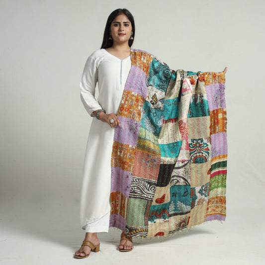 kantha embroidery dupatta