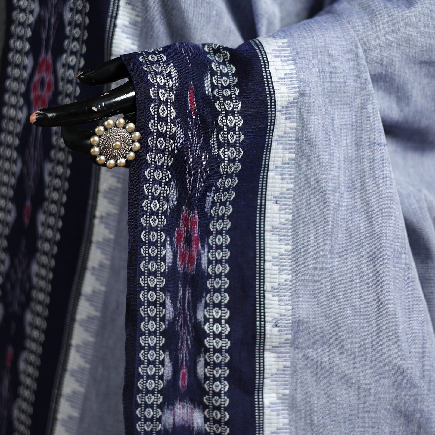 Sambalpuri Ikat Cotton Dupatta from Odisha 12