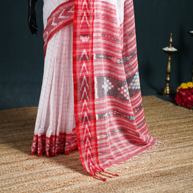 Bengal Ikat Handwoven Pure Cotton Saree for Durga Puja 14