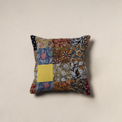 Handcrafted Patchwork Cushion Cover (16 x 16 in) 20
