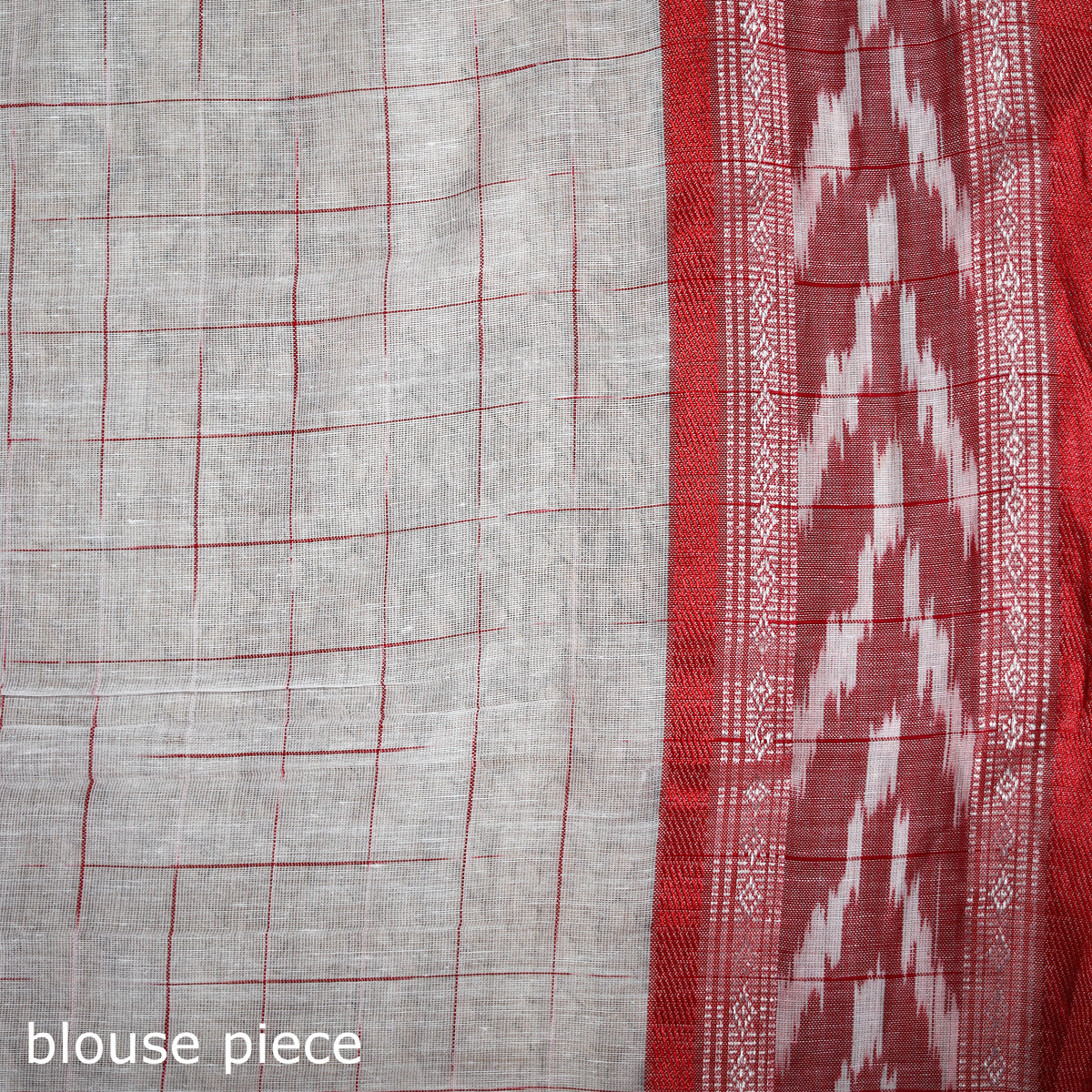 Bengal Ikat Handwoven Pure Cotton Saree for Durga Puja 14