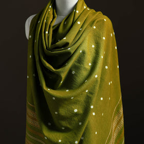 Kutch Handwoven Merino Wool Bandhani Tie-Dye Shawl 20