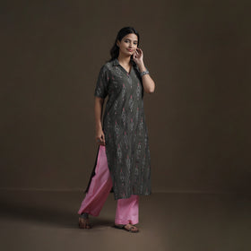 Pochampally Ikat Cotton Straight Kurta for Women 11