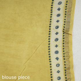 block printed silk saree