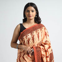 Bagru Ajrakh Cotton Saree