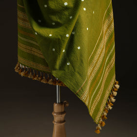 Kutch Handwoven Merino Wool Bandhani Tie-Dye Shawl 20