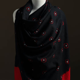 Kutch Handwoven Merino Wool Bandhani Tie-Dye Shawl 21