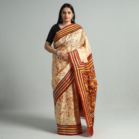 Batik Print Saree