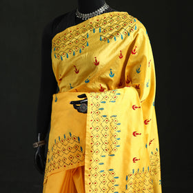 Hand Embroidered Silk Saree 22