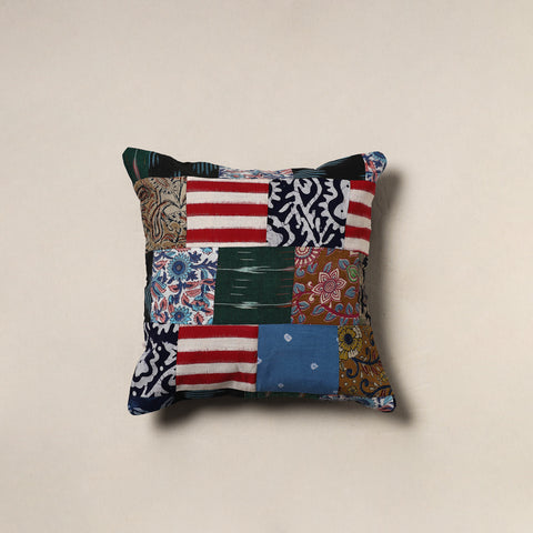 Handcrafted Patchwork Cushion Cover (16 x 16 in) 18