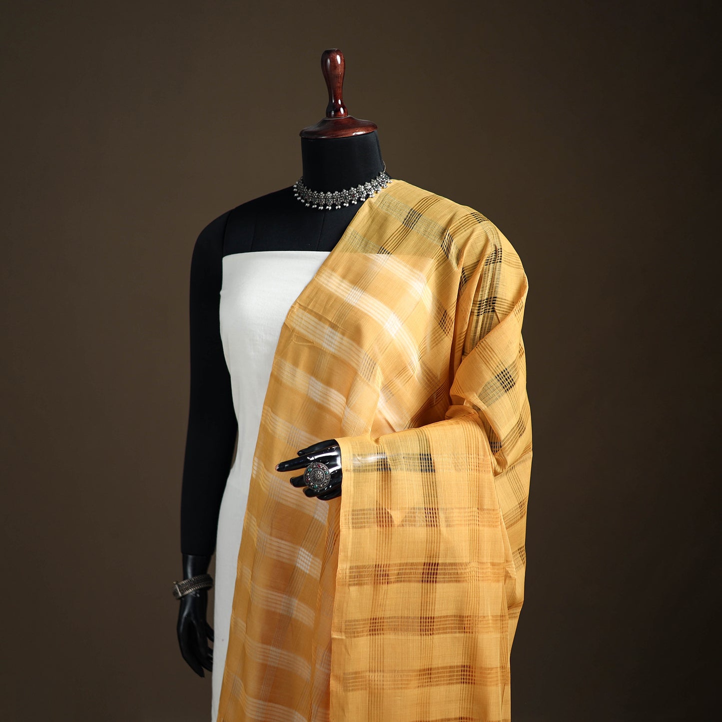 Pure Handloom Cotton Mangalagiri Dupatta 61