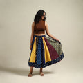Multicolor - Bandhani Tie-Dye Patchwork Cotton Short Skirt 43