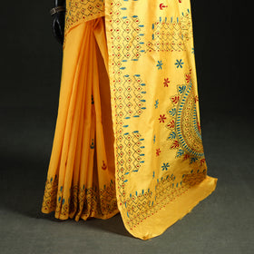 Hand Embroidered Silk Saree 22