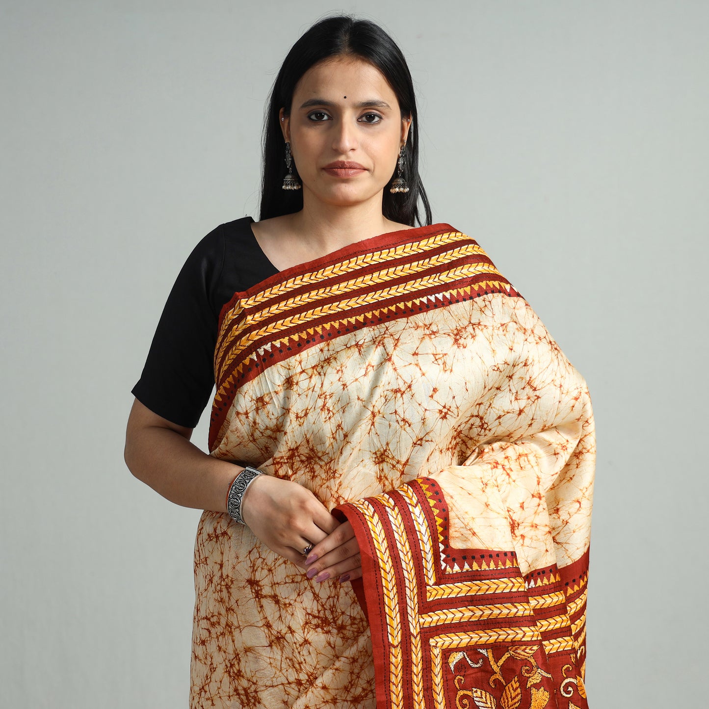 Batik Print Saree