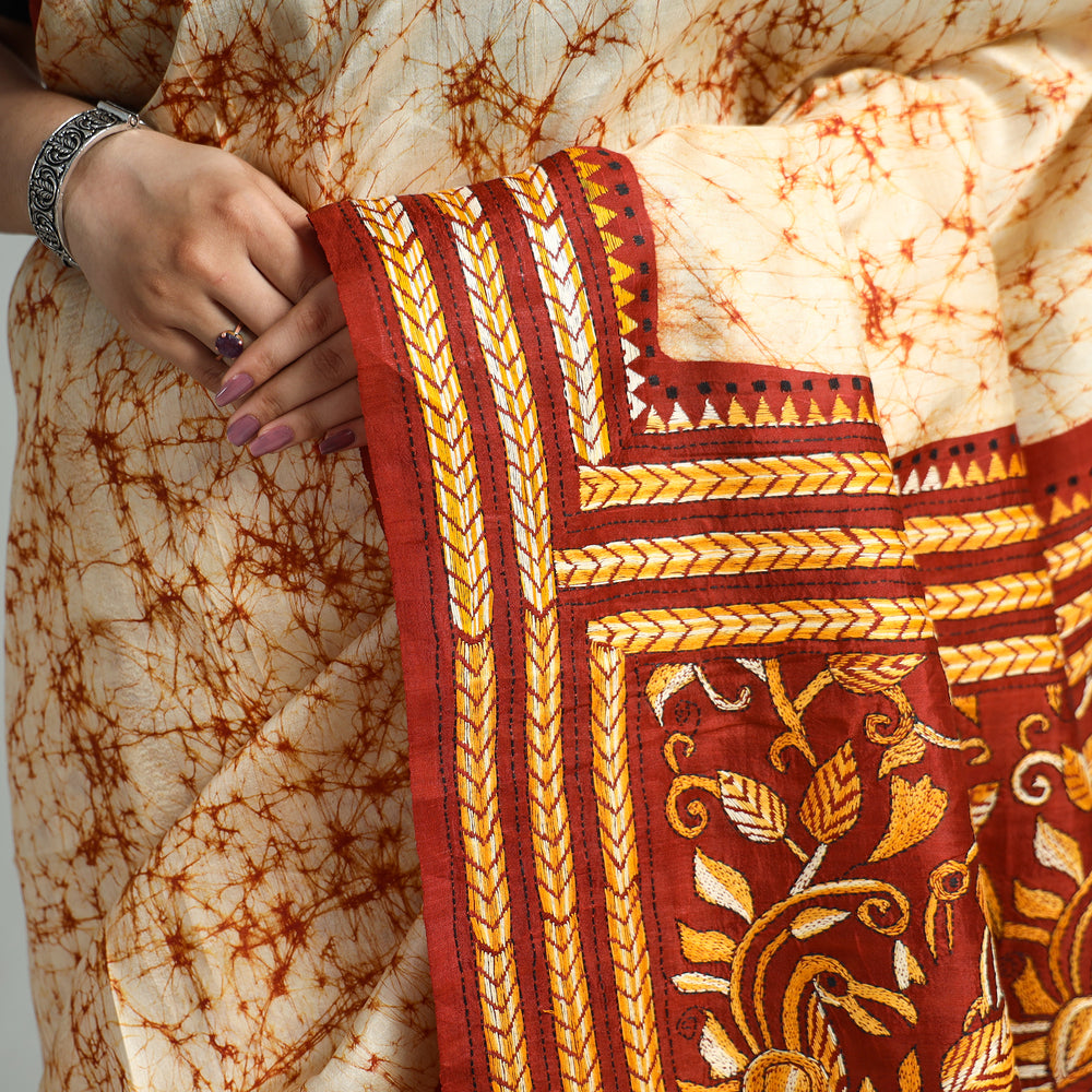 Batik Print Saree