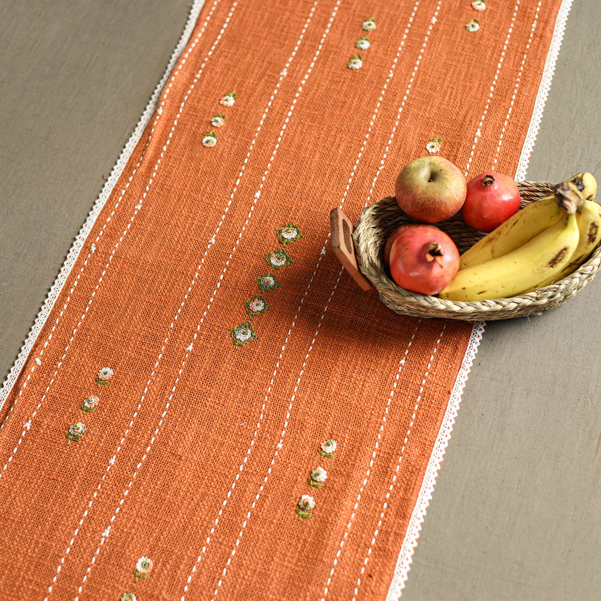 Tribal Hand Embroidered Table Runner by Kamli 05