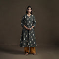 Cotton A-Line Pochampally Ikat Kurta for Women 02