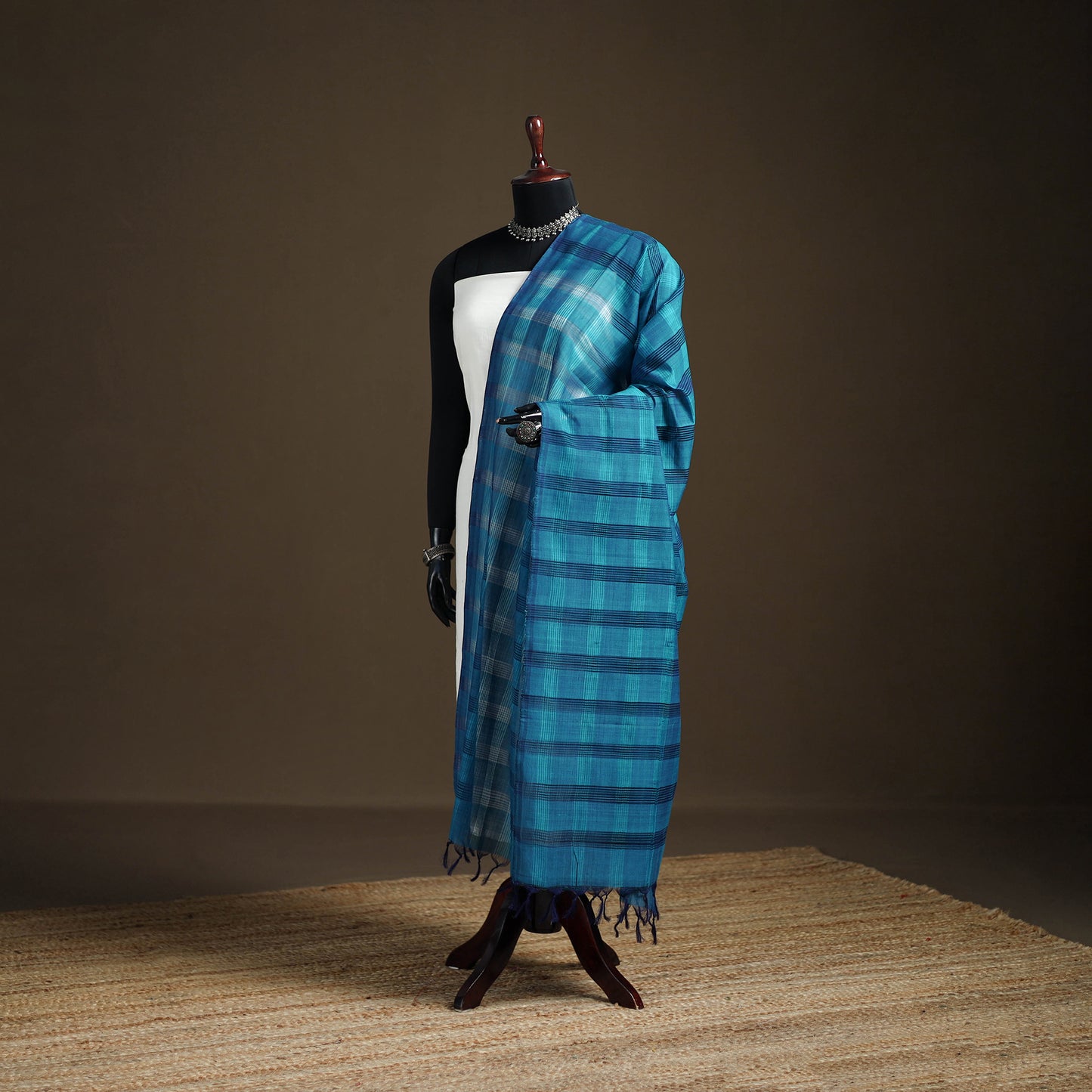 Pure Handloom Cotton Mangalagiri Dupatta 62