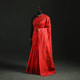 Hand Embroidered Silk Saree 23