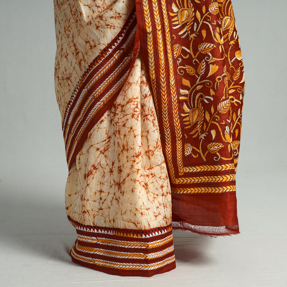 Batik Print Saree